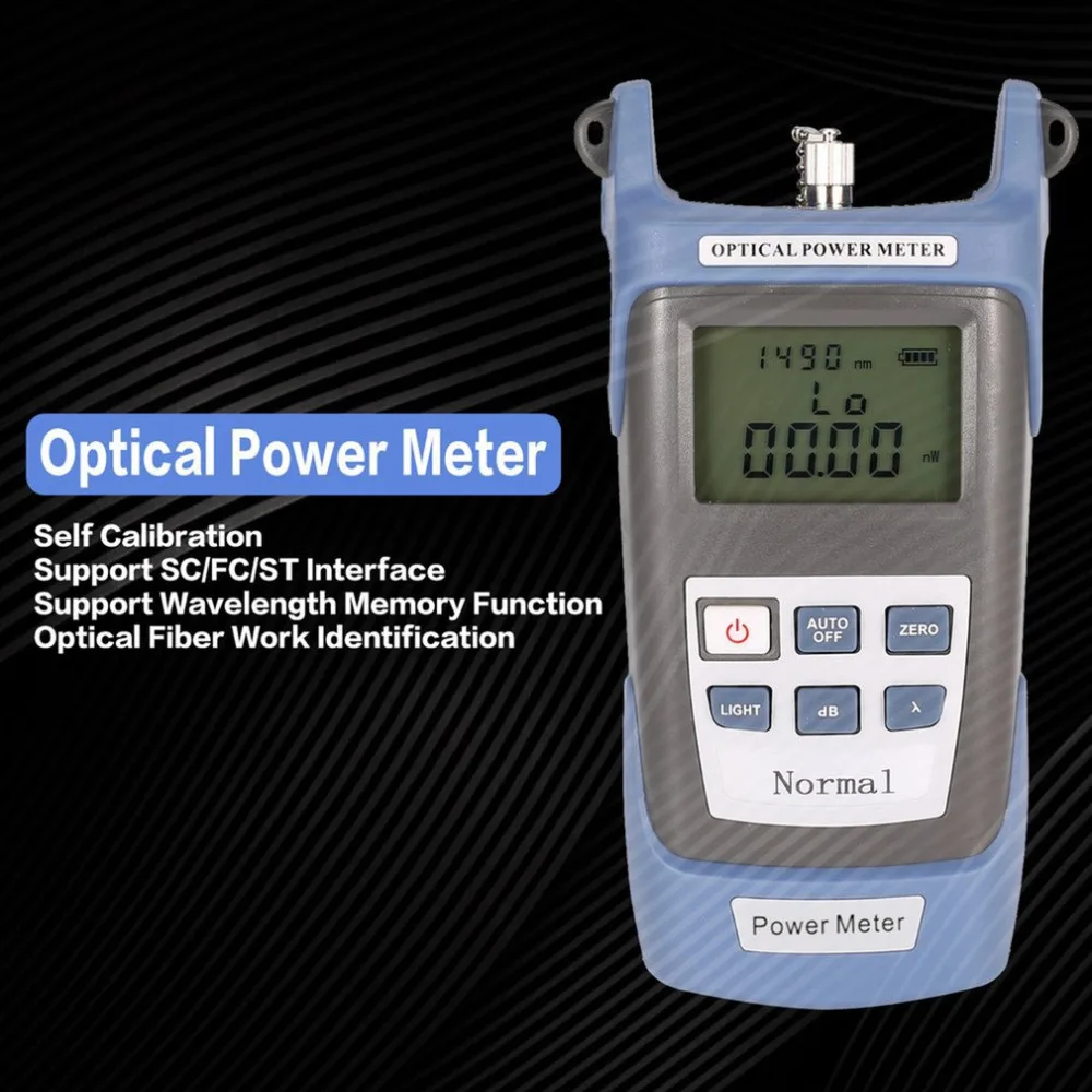 

Handheld FTTH Fiber Optic Optical Light Power Meter Fiber Optical Cable Tester Networks FC/SC connectors -70~+20dBm