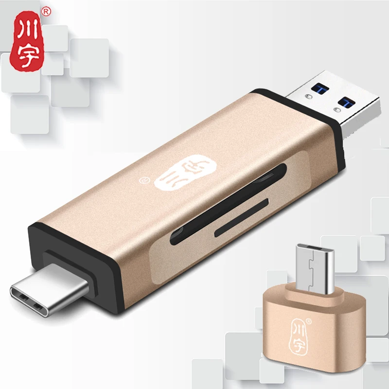 

Kawau 3.1 OTG Card Reader TypeC USB MicroUSB Adapter with Micro SD Card / SD Card Slot C350 Memory Card Reader for Phone Flash
