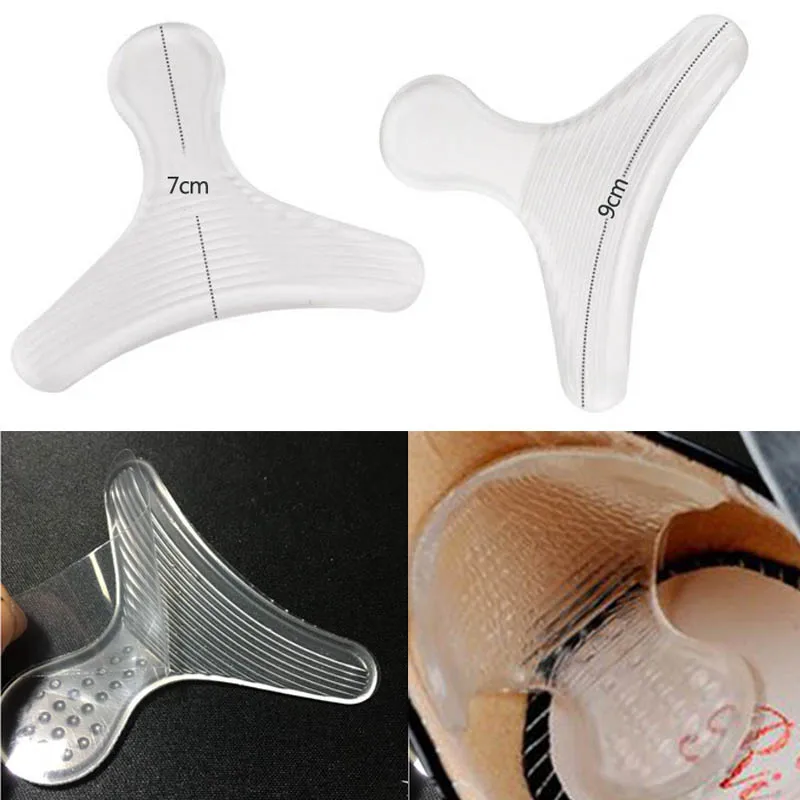 

T Shape Feet Care Tools 1 Pair Shoe Insert Pad Silicone Anti-slip Sticker Heel Cushion Protector Women Supplies Self-adhesive