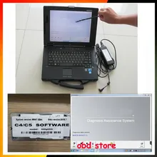 Panasonic CF52 Военная Диагностика Toughbook ноутбук с 12 mb star c4 c5 программное обеспечение DAS/EPC/WIS/EWA/VEDIAMO/DTS Готовая работа