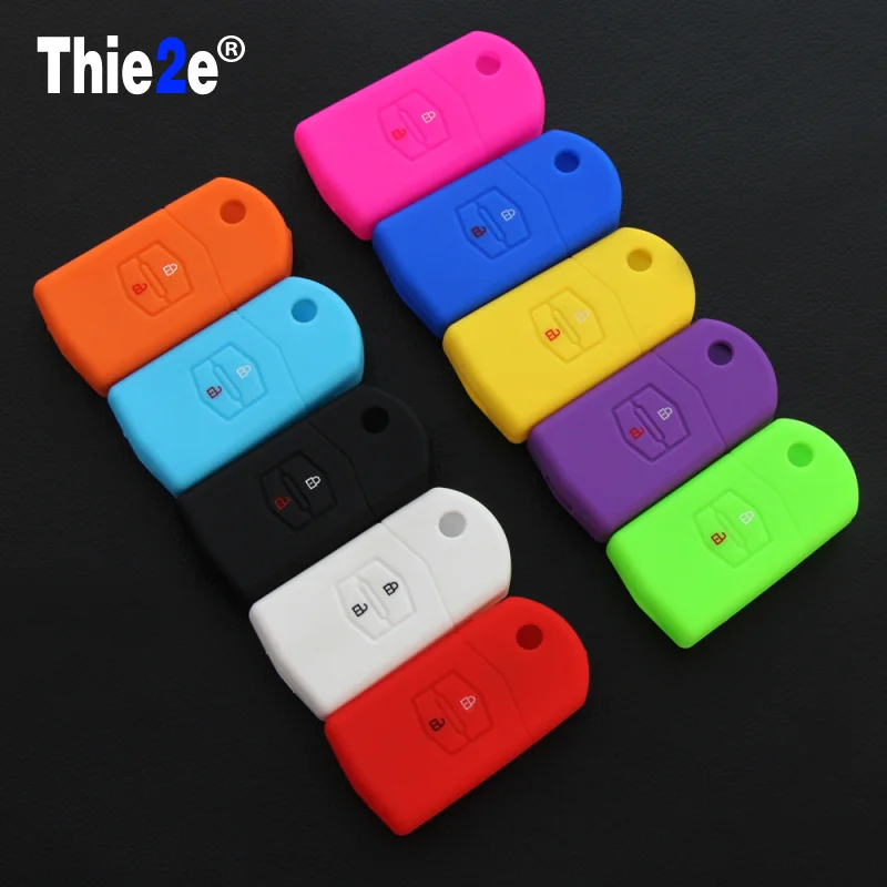 

2 Buttons Silicone Remote Fob Key Keyless Case Cover For Mazda M6 M2 Haima