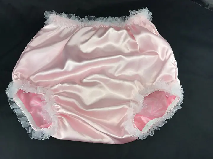 Haian Pvc Satin Panties Lace Panties Color Pink Fsp08a 5