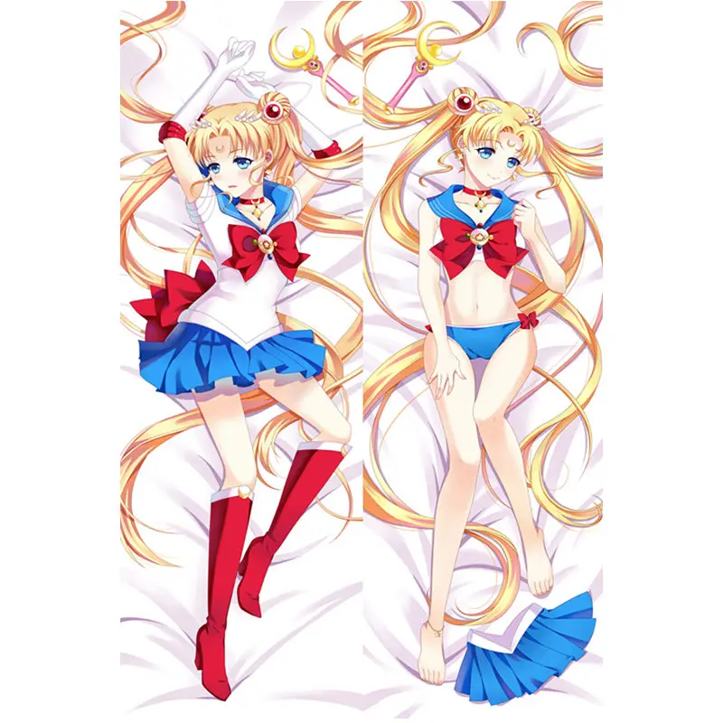 Аниме Сейлор Мун Наволочка для подушки Chibiusa Tsukino Usagi Dakimakura Чехол сексуальная