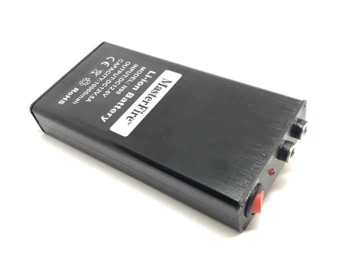 

2pack/lot MasterFire aluminium case 6500Mah 12V 5A dual outputs jack DC 12V polymer lithium power CCTV CAM battery cell pack