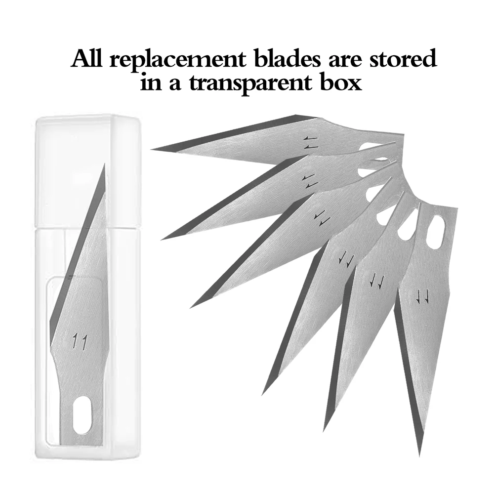 Günstige 6 stücke Holz Carving Messer mit 150 stücke Präzision Klingen Craft Utility Messer Skulptur Cutter Gravur Messer für Kunst Schablone hobby