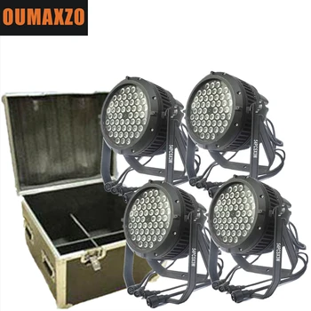 

4pcs/lot with flightcase Professional Waterproof Outdoor LED par 3 watt Stage Lighting 54 pcs led par light