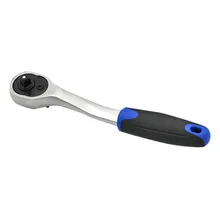 1/" 3/8" 1/" Трещоточный ключ быстросъемный одинарный хромированный стальной ключ пластиковая ручка Профессиональный инструмент для ремонта