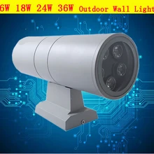 Новейший алюминиевый корпус Aolly 110lm/w 6W* 1 Bridgelux чип 36W AC85-265V камень настенный светильник ing 12W светодиодный водонепроницаемый открытый настенный светильник