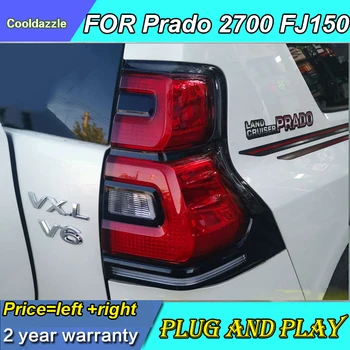 

Car Styling Case For Toyota FJ Cruiser FJ150 Prado 2700 2010-2017Year LED Tail Lights Back Lamp Rear With Dynamic Turning Light