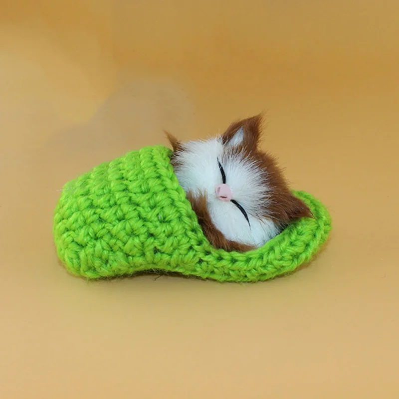 Lifelike Kid Toys Cute Plush Slippers Cat Soft Doll Simulation Sound Toys YJS Dropship