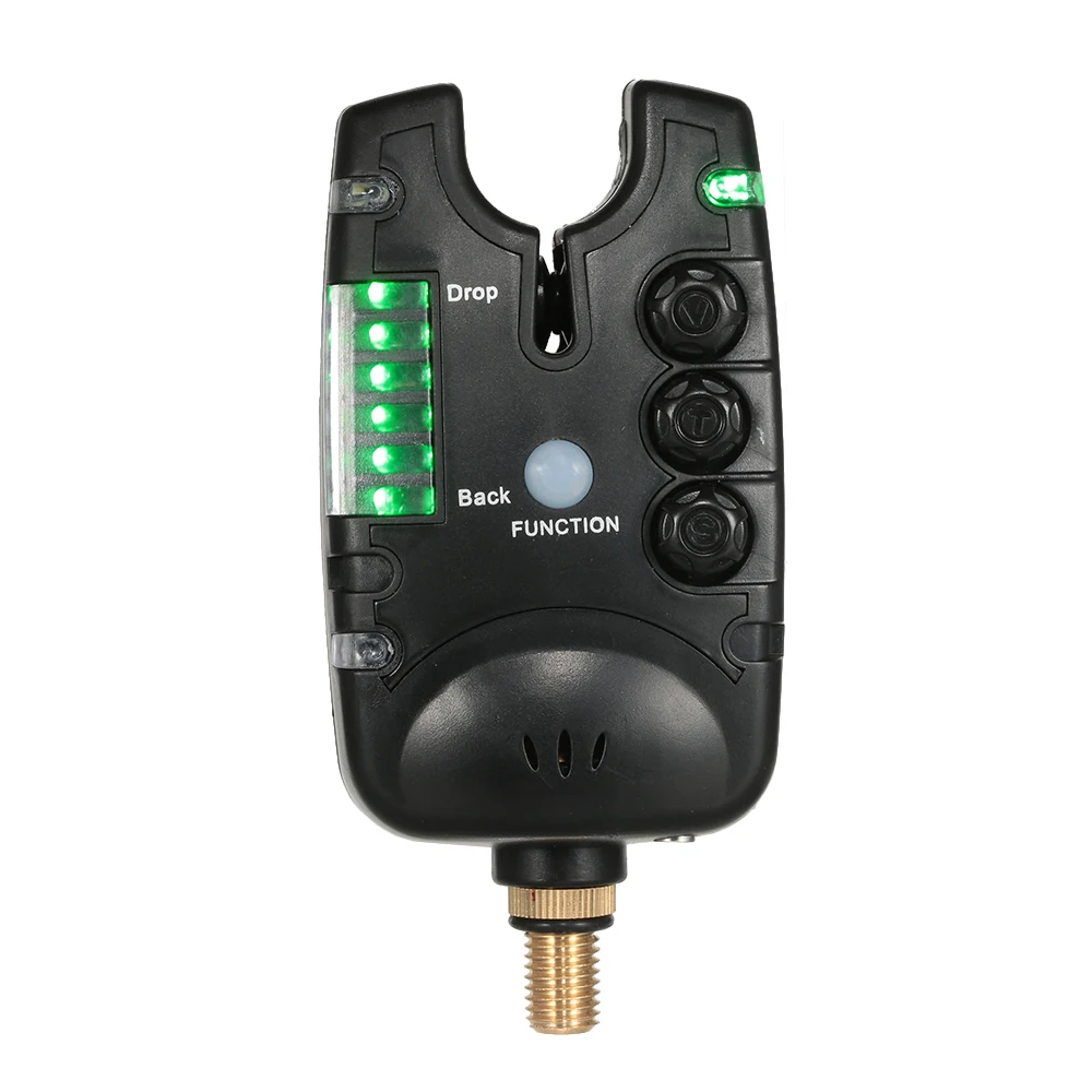 

Lixada 6 LEDs Fishing Alarm Water Resistant Adjustable Tone Volume Sensitivity Sound Alert Fishing Bite Alarm for Carp Fishing