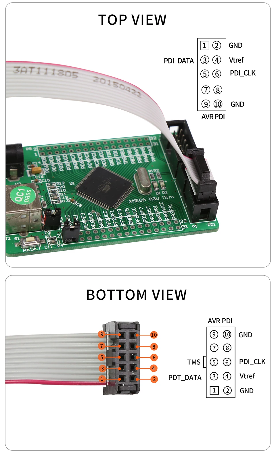 ATxmega PDI Эмулятор программист ATXMEGA128A1U 256A3U 64A3U ATXMEGA32A4U ATXMEGA32D4 AVR JTAGICE MKII