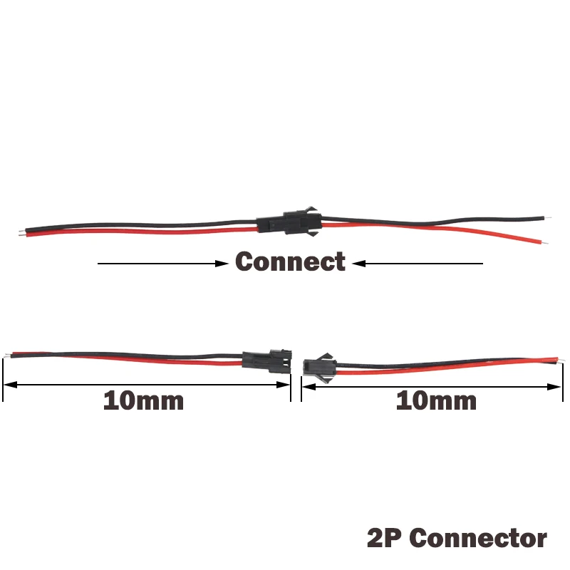 10 пар JST SM 2Pin/3Pin/4Pin быстрый разъем Клеммный провод Мужской и Женский переходник Кабель для светодиодной лампы полосы