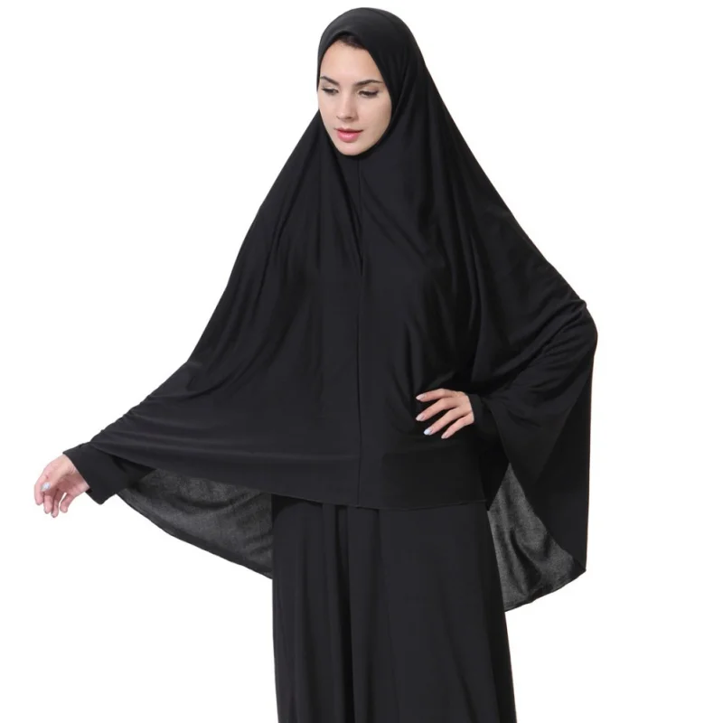 Черный уход за кожей лица крышка Абаи исламский химар мусульманской одежды халат с платком кимоно мгновенных длинный хиджаб арабский/длинные абаи одежды W3