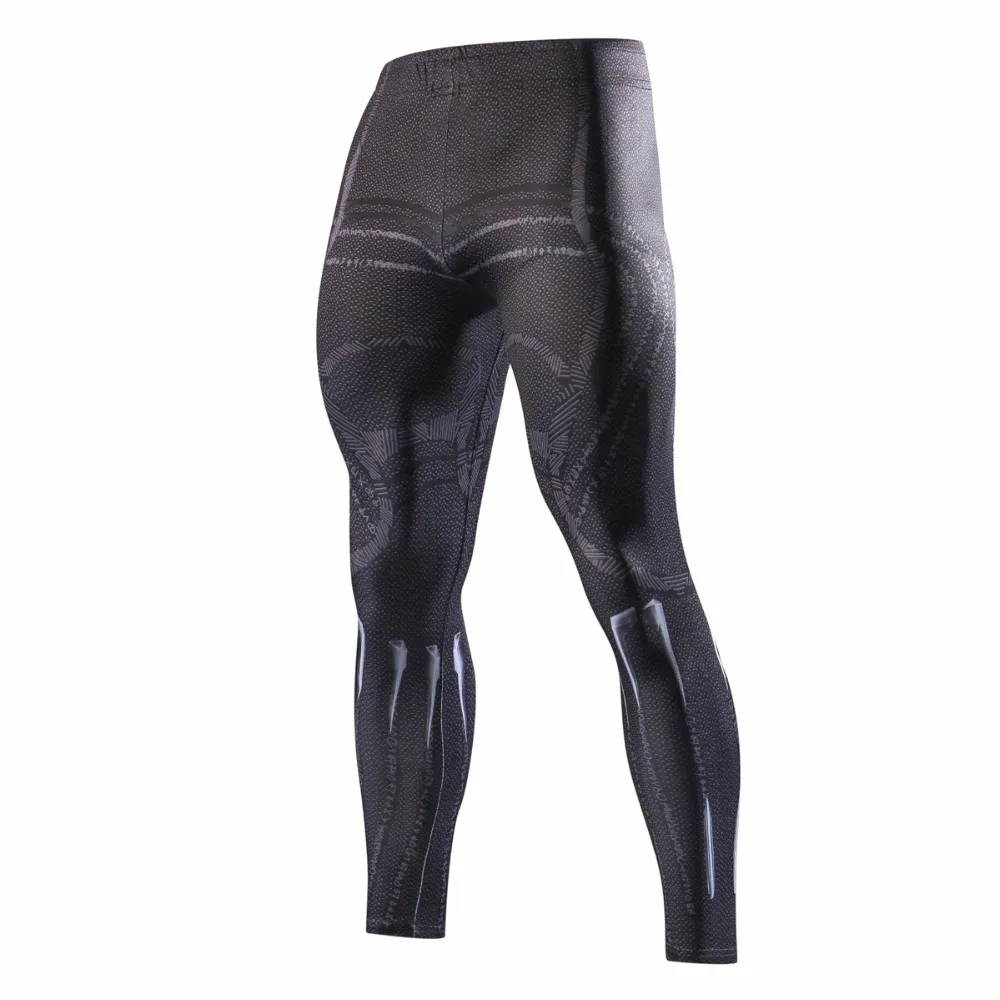 

Avengers 3 Black Panther 3D Printed Compression Tights Pants Men Superhero Movie 2018 Fitness Skinny Leggings Trousers Male