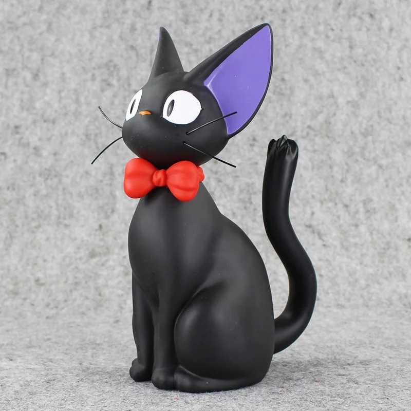 24 Cm Anime Kiki Czarny Kot Figury żywiczne Skarbonka Zabawki