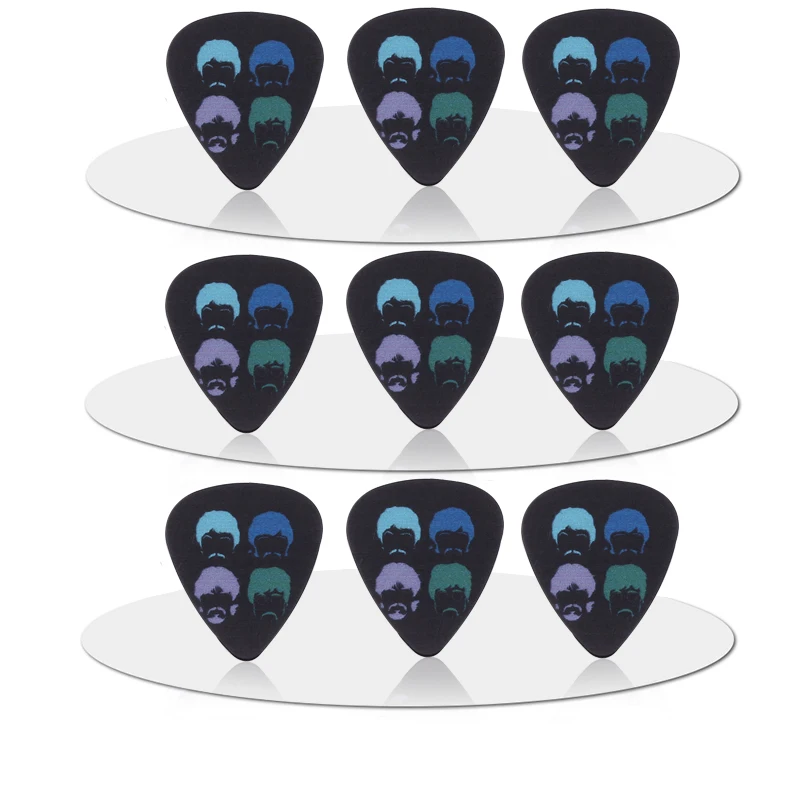 

SOACH 50PCS 1.0mm hot sale Cute high quality design Band guitar picks pick Guitar Accessories for ukulele bass