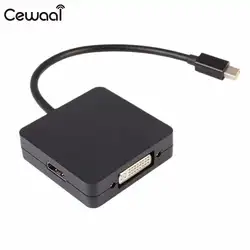 Cewaal Портативный 3 в 1 premium Desktop Mini DisplayPort адаптер смены MINI DP к HDMI конвертер