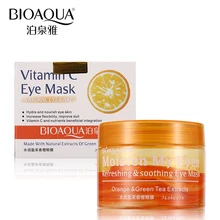 Bioaqua бренд маска для глаз оранжевый витамин c сущность Уход за кожей удалить темный круг Увлажняющий против морщин Anti-Aging глаз маски для век