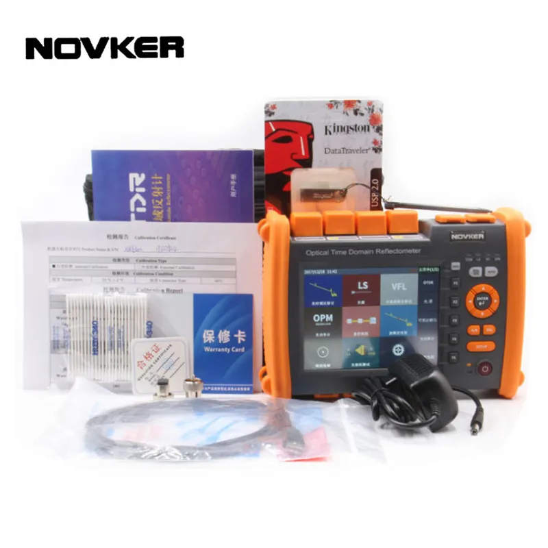 OTDR NOVKER NK5600 волокно оптическое OTDR 30/32DB 100 км 1310/1550nm с VFL OPM источник света волокно оптический рефлектометр