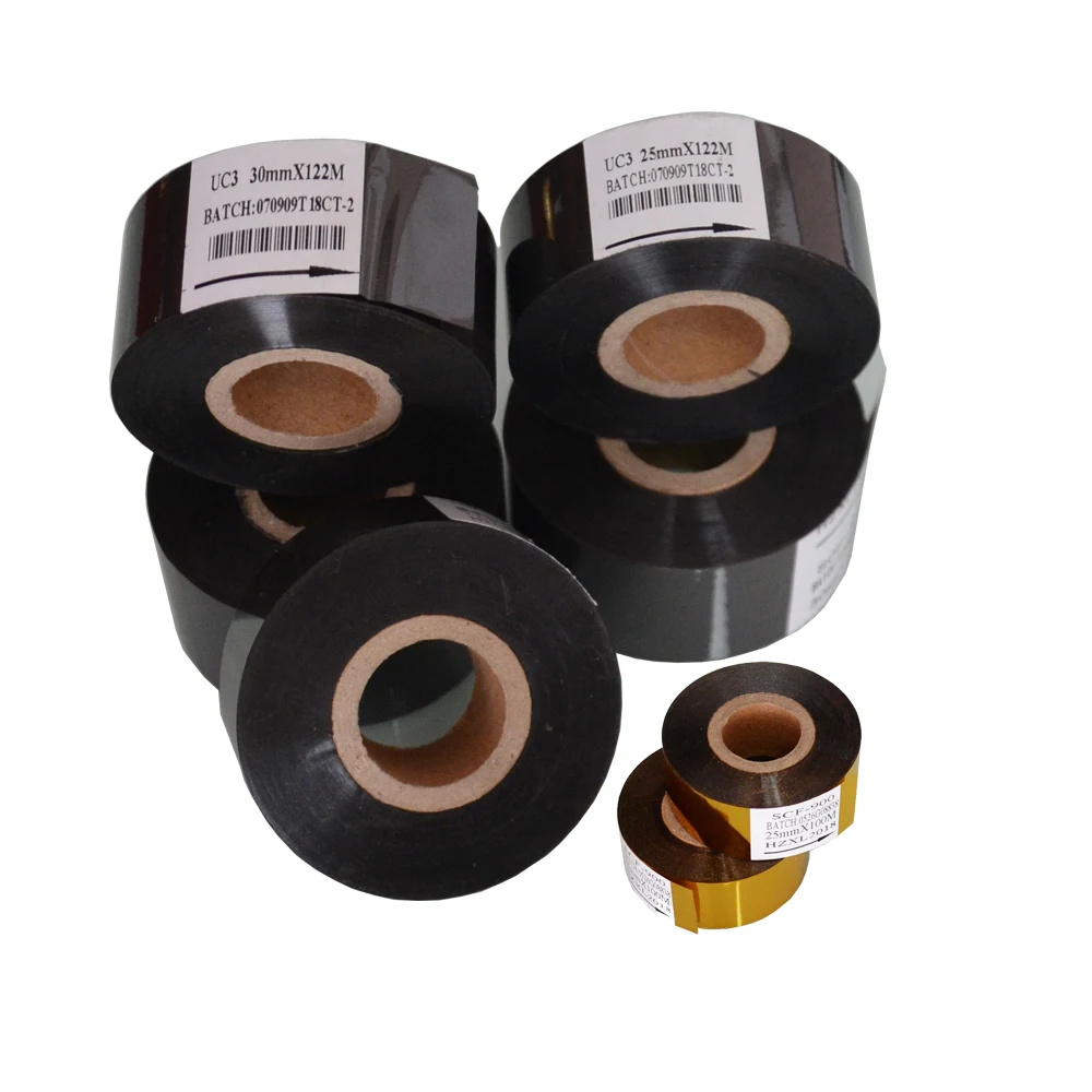Black Width 35mm length 122m coder ribbon on plastic for packing bags | Инструменты