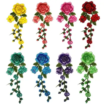 

2019 new fashion DIY applique Water soluble embroidery costume decoration Colorful decals applique accessories
