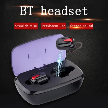 

TWS-K8 binaural Bluetooth headset Sport wireless charging stand stereo single ear separation