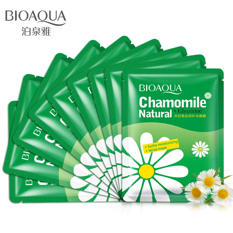 

BIOAQUA 1Pcs Chamomile Extract Face Mask acne Masks for Face masks Deep Moisturizing Facial Mask Firming Oil-control Skin Care