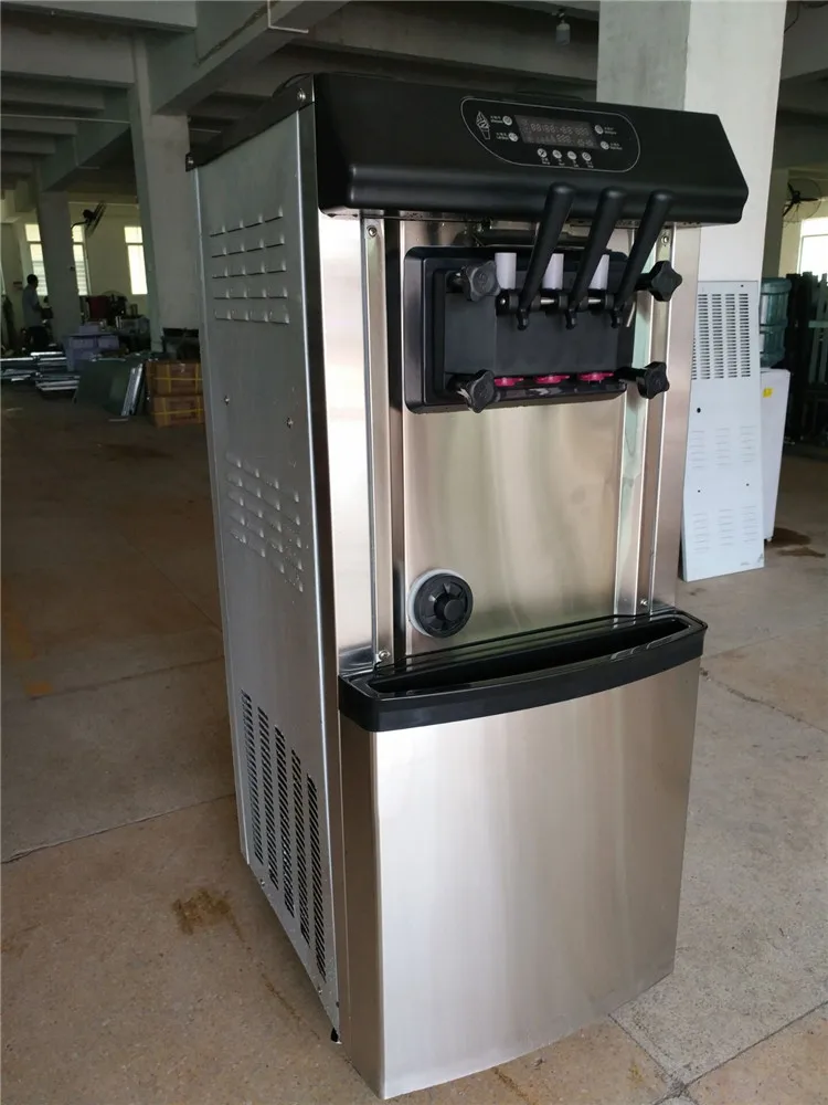 Commercial 30L/H 3 flavor taylor soft serve ice cream making machine