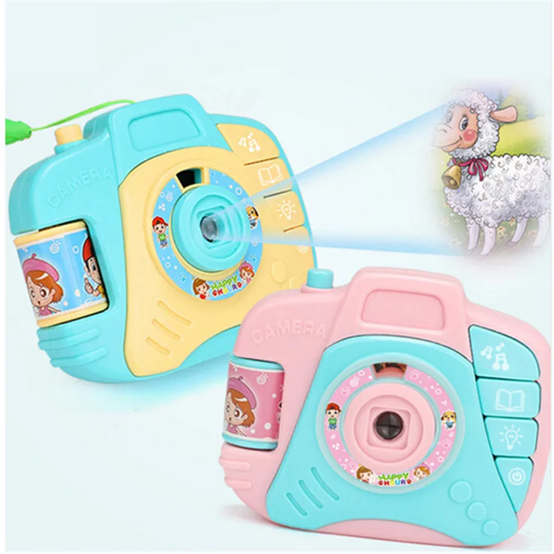 Children Cartoon Simulation Camera Projection Toy Sound and Ligh