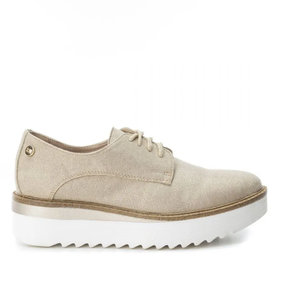 XTI 047771-BEI-Shoes женские замшевые металлик бежевый | Обувь
