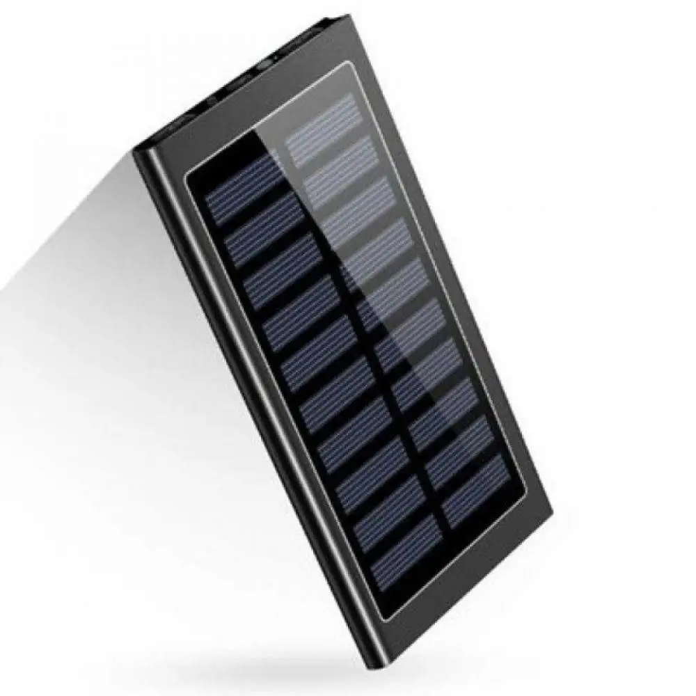 

20000mAh Solar Power Bank Dual USB Power Bank Battery External Charging with LED Light 2 USB Powerbank for Xiaomi Samsung Galaxy