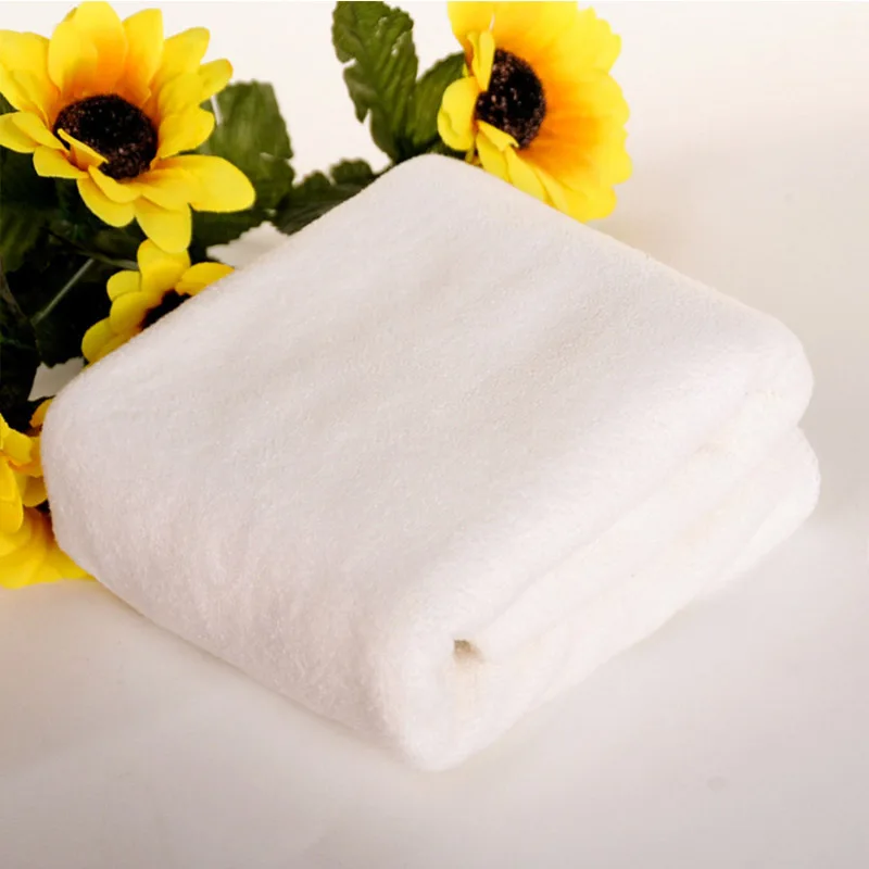 Горячая 1 шт. 30*30 см полотенце для чистки посуды принадлежности для дома сухие полотенца для волос полотенце для мытья Популярные чистящие инструменты мягкие - Цвет: Белый