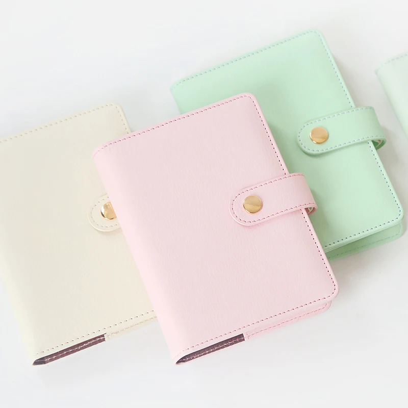 

Cute Candy Color A6 Leather Diary Soft Travel Journal Planner Grid Inside Pages Notebooks Journal Kawaii DIY Office WJ-XXWJ491-