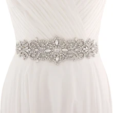 AYiCuthia ручной работы ширина Стразы Лента жемчуг атласное свадебное платье пояс роскошный пояс Кушак лента белый бежевый свадебный пояс Y7