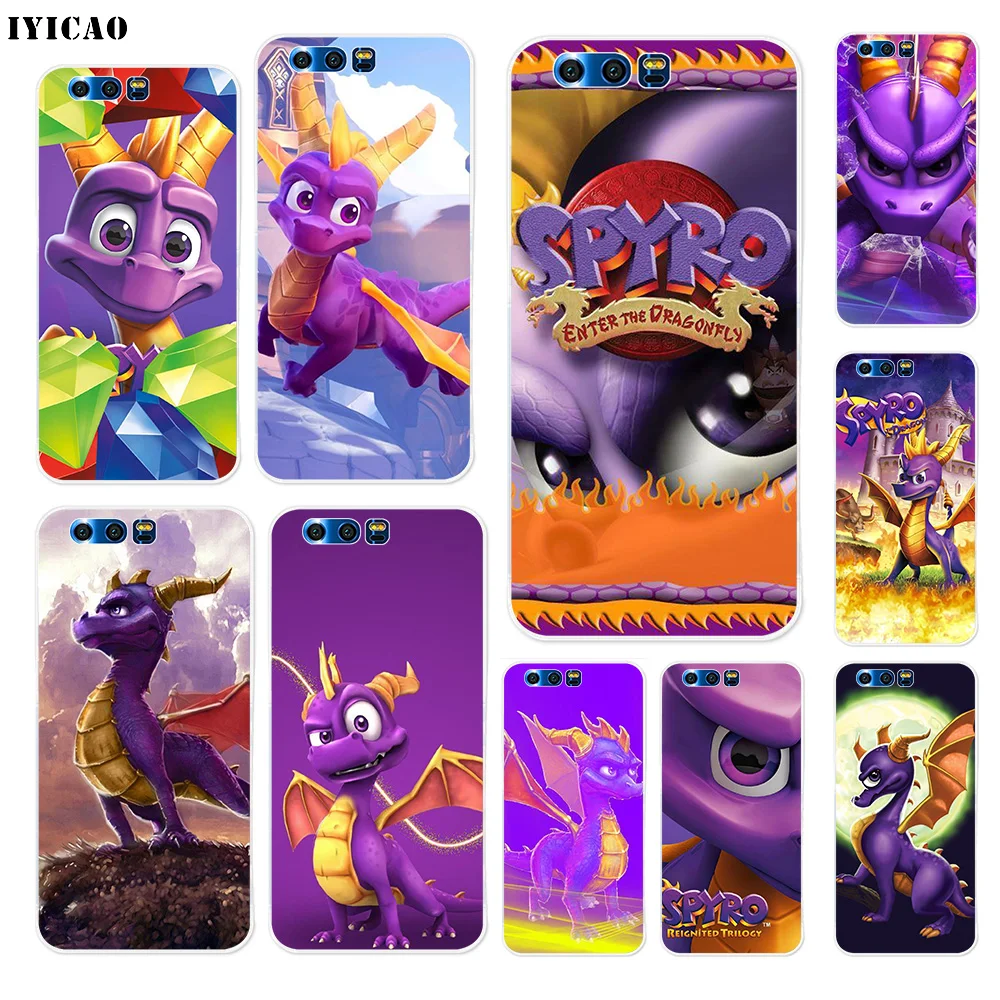 

IYICAO Spyro The Dragon Soft Silicone Case for Huawei Y9 Y7 Y6 Prime 2018 Honor 8C 8X 8 9 10 Lite 7X 7C 6A 7A Pro Cover