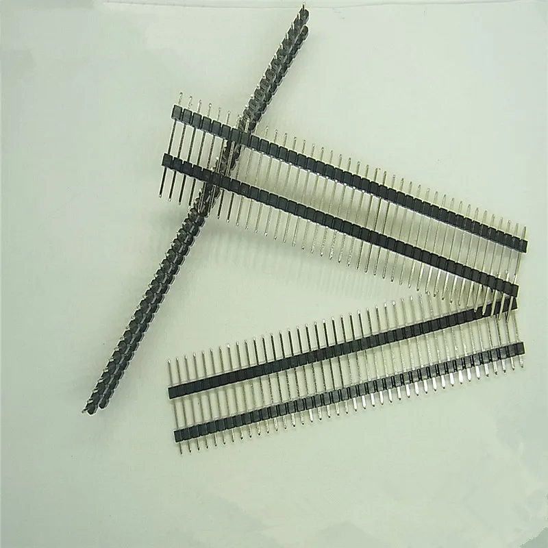 

2.0mm 2.0 Double plastic Single Row Male 40P PCB Board Pin Header Connector Pinheader 1*40p Long 17.6mm For Arduino