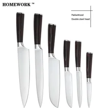 XYJ marke schäl utility santoku chef fleischmesser küchenmesser 7CR17 klinge aus rostfreiem stahl farbe holz griff kochen messer