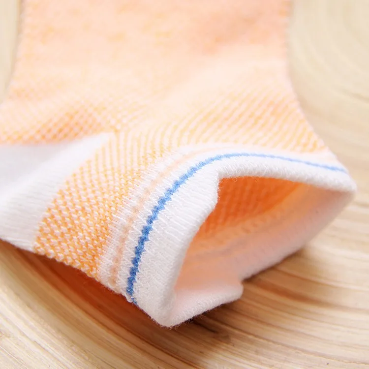 Летние хлопковые сетчатые носки для мальчиков, детские носки-башмачки для девочек, От 1 до 9 лет, детские носки, 5 пар/лот