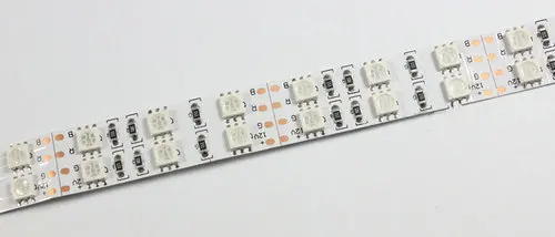 5 м Двухрядные SMD5050 RGB полосы света-Водонепроницаемый 12 В 120 светодиодов/метр домашнего декора+ РФ Пульт дистанционного управления+ AC/DC адаптер трансформатор