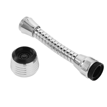 

Bathroom Aerator Stainless Steel 360 Degree Rotary Water Saving Faucet Kitchen Faucet Shower Head Hose Aerator Diffuser Filter