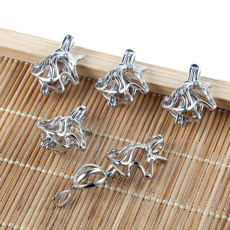 Pearl Bead cages pendentifs pour bijoux makingessential huile médaillon Pendentifs