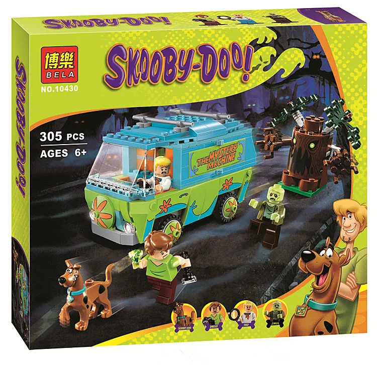 10430 The Mystery Machine Scooby Doo Bus blocks Building Block DIY Baby