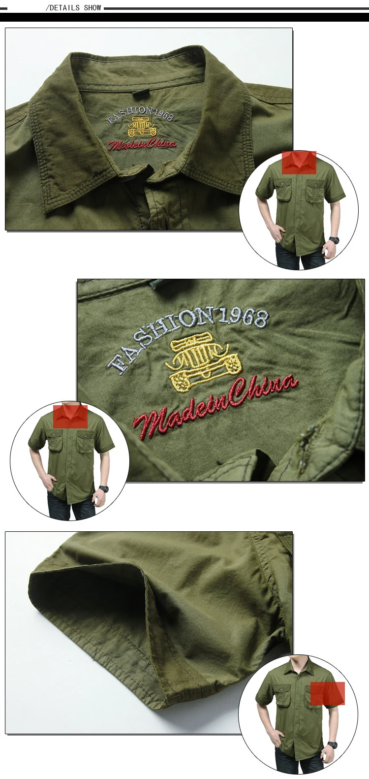 AFS джип бренд рубашка Для мужчин s рубашки военные Повседневное свободную рубашку Для мужчин короткий рукав одноцветное Цвет из мягкого хлопка Camisa Masculina Для мужчин рубашка