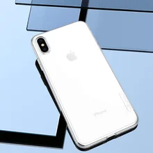 For Apple iPhone XS Max Nillkin doğa şeffaf şeffaf silikon TPU For iPhone XR /XS /X kılıf kapak