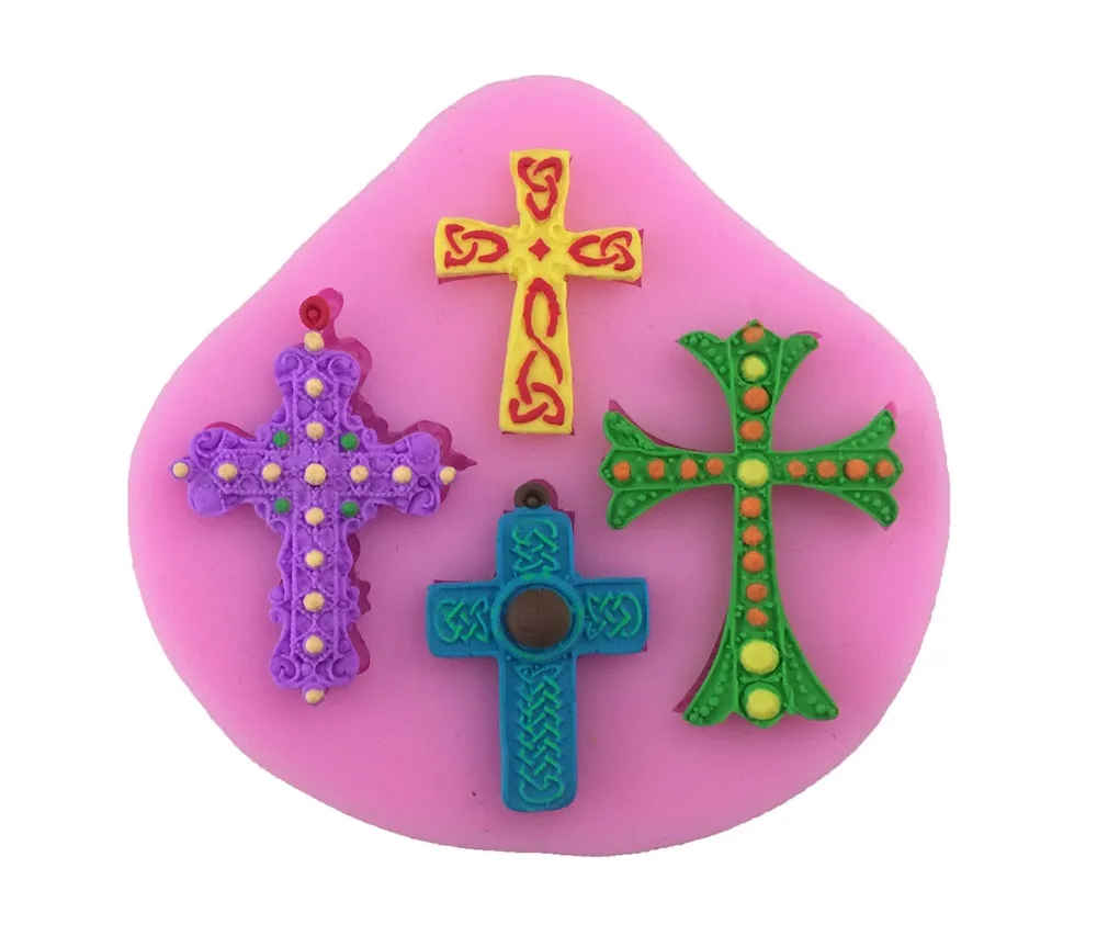 

1PCS New Cross Shape Silicone Cake Mold Fondant Mold, Jelly,Candy, Chocolate soap Mold, Decorating Bakeware M003