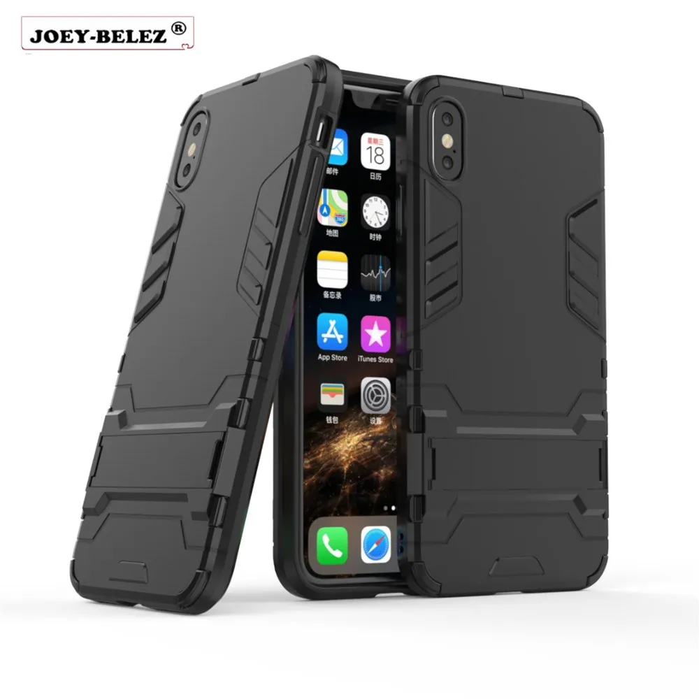 Full Shockproof Armor Phone Case For iPhone X XR 6 6s 8 7 Plus Matte Protective Cover Cases For
