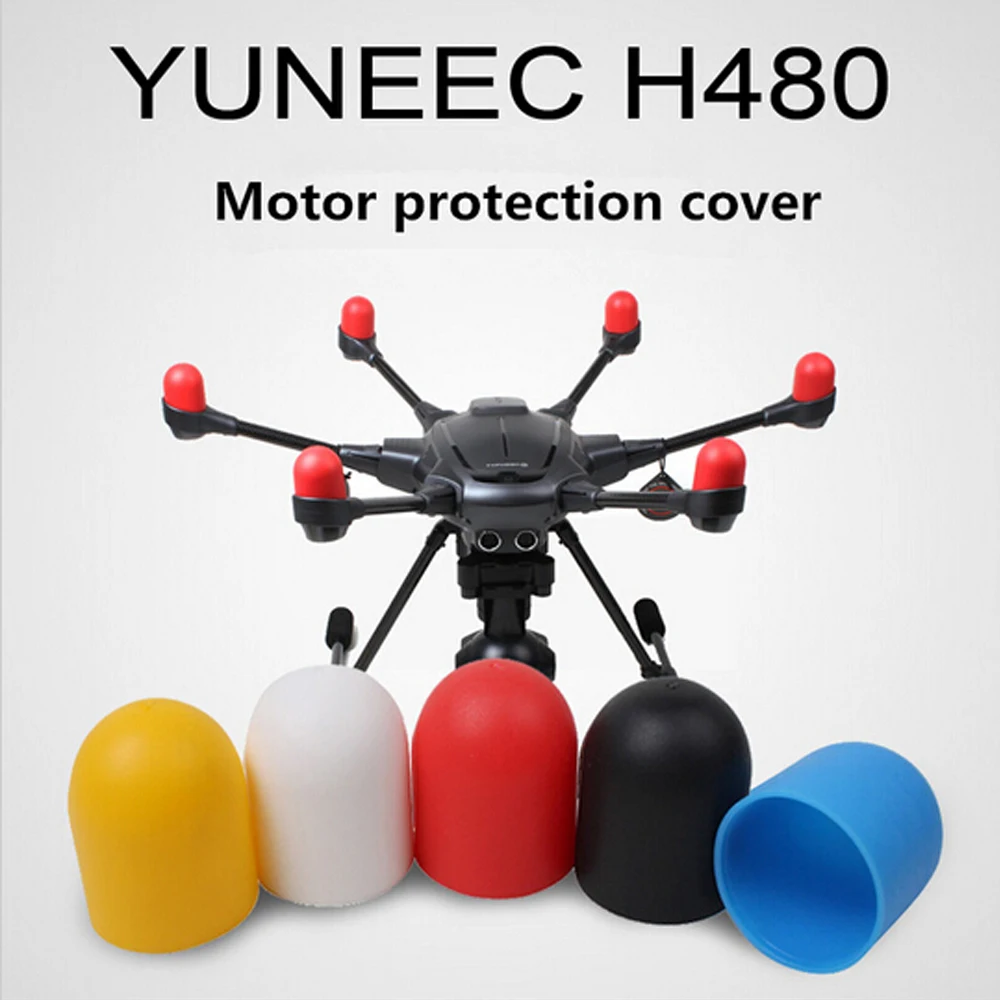 

6 Pcs Durable Silicone Motor Protective Cover for YUNEEC H480 Four Colors