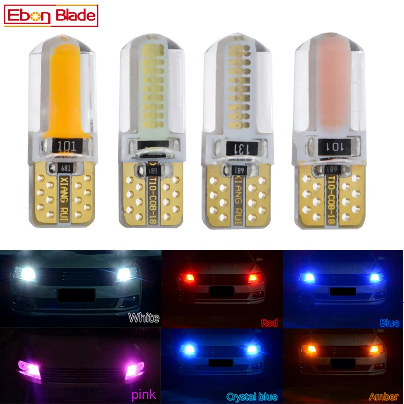 

Super Bright T10 COB LED 194 W5W Parking Backup Reverse For Brake Clearance Lamp Amber YELLOW Car Light Canbus no Error Bulb 12V