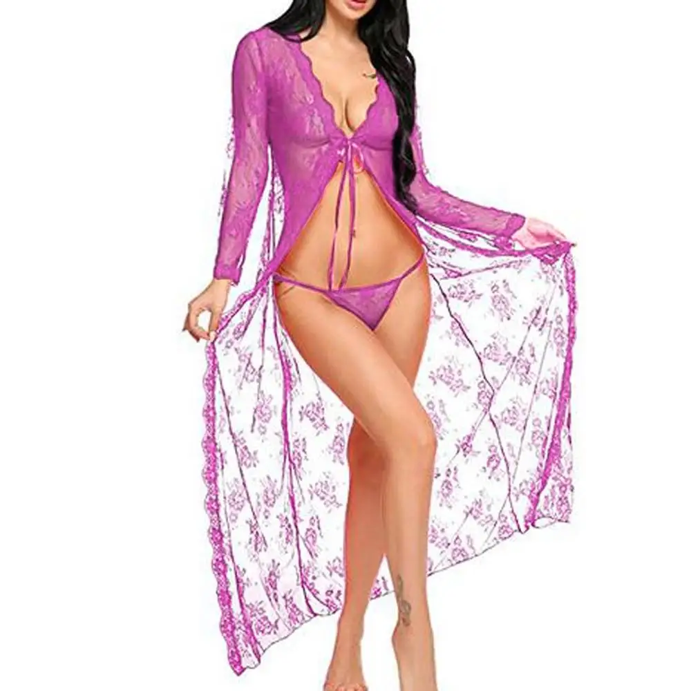 Женское сексуальное нижнее белье Babydoll эротическое костюмы длинная ночная